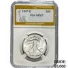 1947-D Walking Liberty Half Dollar PGA MS67
