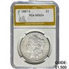 1887-S Morgan Dollar PGA MS63+ SILVER