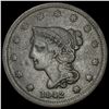 1842 Braided Hair Large Cent LIGHTLY CIRCULATED