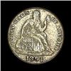1891 Silver Seated Liberty Dime LIGHTLY CIRCULATED