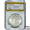 1885-CC Morgan Silver Dollar PGA MS65