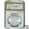 1928 Silver Peace Dollar PGA MS65