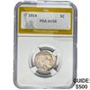 1914 5C Buffalo Nickel PGA AU58