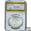 1925-S Silver Peace Dollar PGA MS63