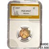 1937 Lincoln Wheat Cent PGA MS67