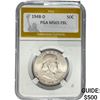 1948-D Franklin Half Dollar PGA MS65 FBL