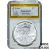 Image 1 : 1999 $1 Silver Eagle PGA MS70