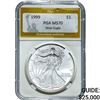 1999 $1 Silver Eagle PGA MS70
