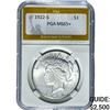 1922-S Silver Peace Dollar PGA MS65+