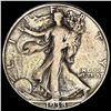 1938-D Silver Walking Liberty Half Dollar LIGHTLY CIRCULATED