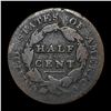 Image 2 : 1828 Classic Head Half Cent LIGHTLY CIRCULATED