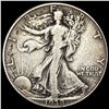 1938-D Silver Half Dollar Walking Liberty LIGHTLY CIRCULATED