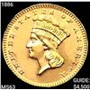 1886 Rare Gold Dollar CHOICE BU