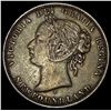 1872-H Silver 50 Cents Newfoundland LIGHTLY CIRCULATED