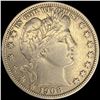 1908-S Silver Barber Half Dollar LIGHTLY CIRCULATED