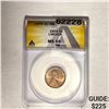 1909 1C Lincoln Wheat ANACS MS 65 RB
