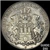 1908-J Hamburg Silver 5 Reichsmark NEARLY UNCIRCULATED