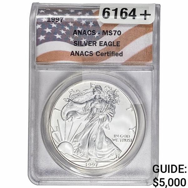 1997 Silver Eagle ANACS MS70