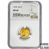 Image 1 : 1910 $2.50 Gold Quarter Eagle NGC MS60
