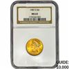 Image 1 : 1901-S $5 Gold Half Eagle NGC MS63