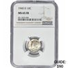 1940-D Mercury Silver Dime NGC MS65 FB