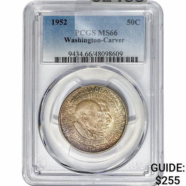 1952 Washington Carver Half Dollar PCGS MS66