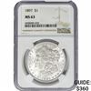 Image 1 : 1897 Morgan Silver Dollar NGC MS63