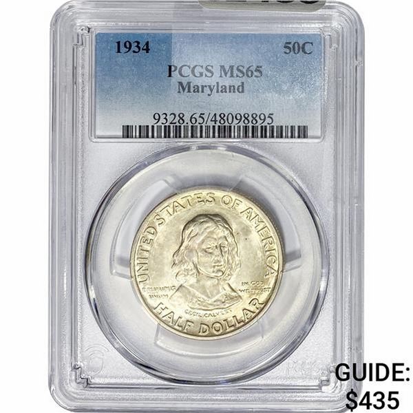 1934 Maryland Half Dollar PCGS MS65