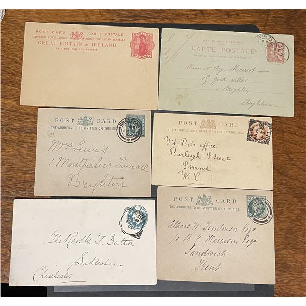 6 post cards 100 plus years old