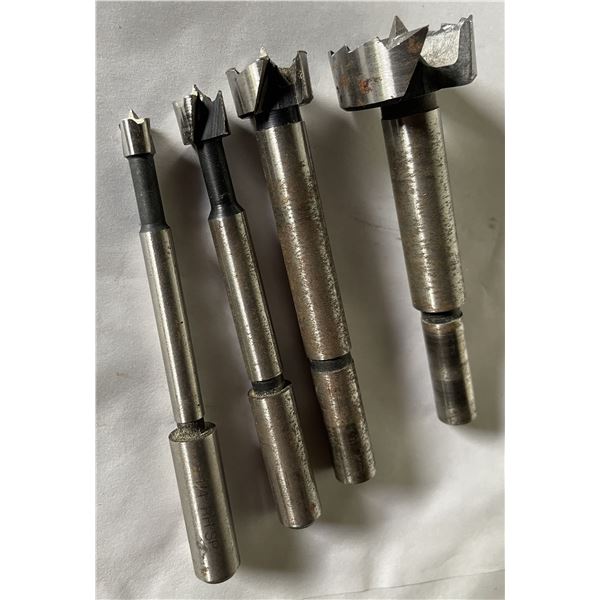 4 CMT Forster bits. 1” and smaller