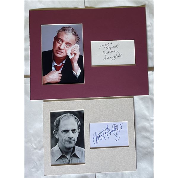 Rodney Dangerfield Christopher Lloyd signed framed photos . No COA