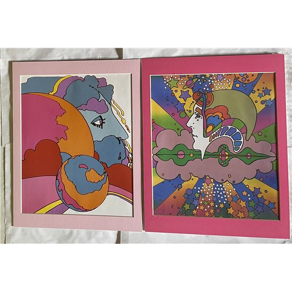 2 Peter Max 11x14 matted pictures