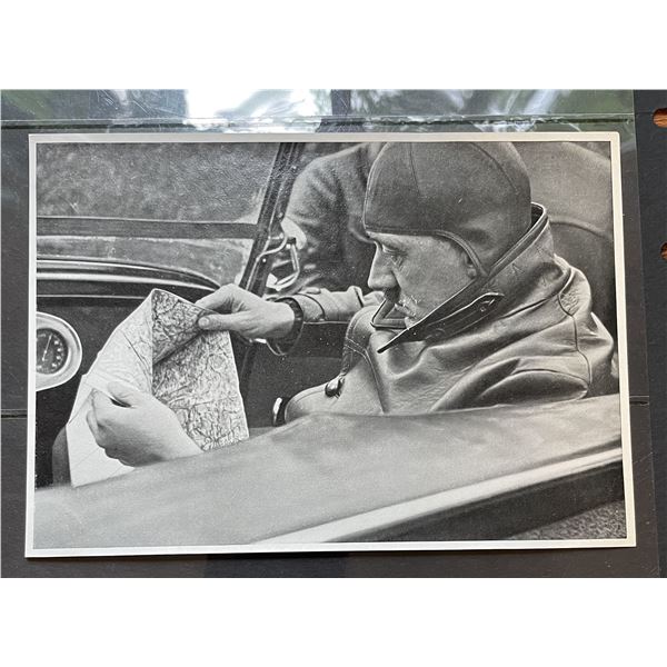 1940’s Hitler in automobile reviewing map