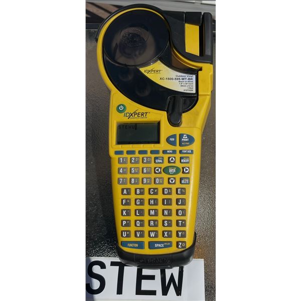 IDEXPERT handheld printer. Works with AA batteries