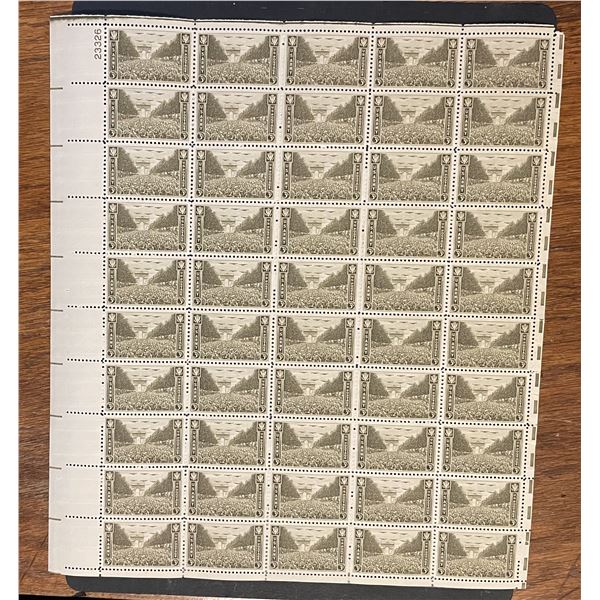 Mint sheet of 1945 WW2 US Army stamps