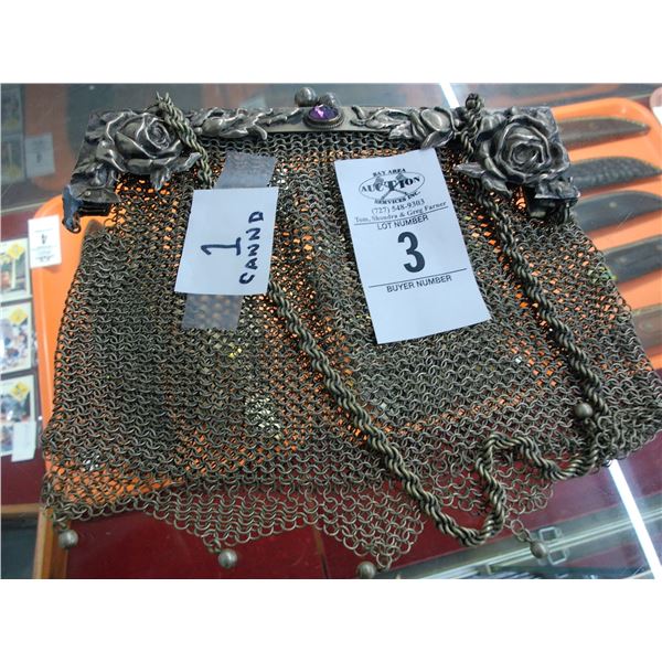 Unique Vintage Ladie's Mesh Clutch