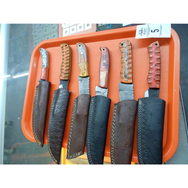 6-Knife w/Sheath - 6 X $