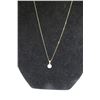 Image 2 : 14K YG Diamond Pendant w/One Round Cut Diamond and 3 Marquise Cut