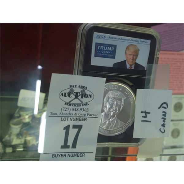 DJT 2024 Medallion .999 Silver