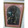Image 4 : Framed Oil On Canvas Sea Scape, Ladie's Outing, Cave Adventure - 3