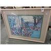 Image 1 : Framed Tropical Sea Scape - 30  X  36
