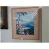 Image 1 : Framed Colorful Sea Scape - 20  X  24