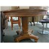 Image 2 : Burl Round Pedestal Dining Table