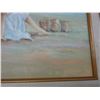 Image 2 : Framed Oil on Canvas Beach Day Artist Signed - 30  X  40