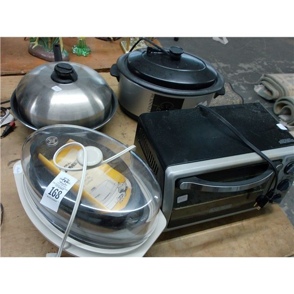 Toaster Oven, Crockpot, Steamer, Fry Pan