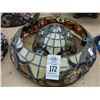Image 1 : Leaded Glass Floral Lamp Shade