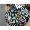 Image 1 : Leaded Glass Floral Lamp Shade