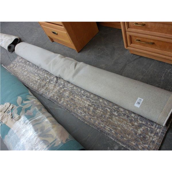 Approx.  8'  X  10'  Grey Area Rug
