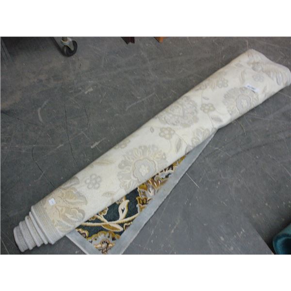 Approx.  5'  X  8'  Teal/Grey Area Rug
