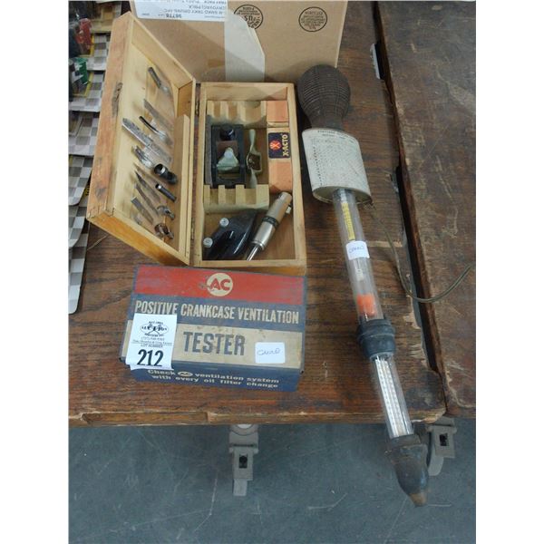 Exacto Knife Kit, Ventilation Tester, Fuel Tester